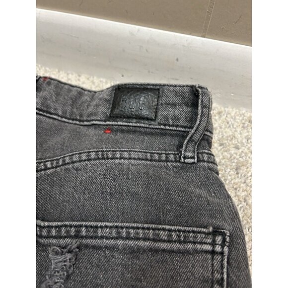 BDG Stretch High Rise Flare Jeans Women's 27 Distressed Black Y2K‎ 31"Inseam - Picture 8 of 9